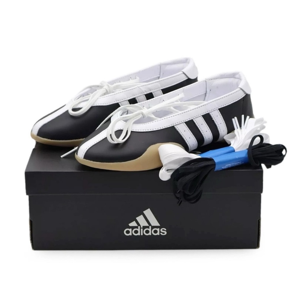 Adidas Black and White Taekwondo Ballet Flats